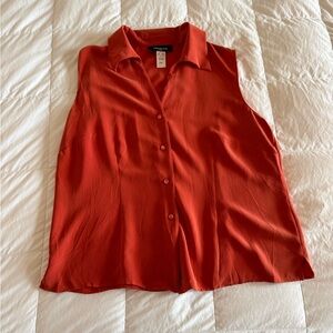 NWT Jones New York Sleeveless Blouse 100% Silk